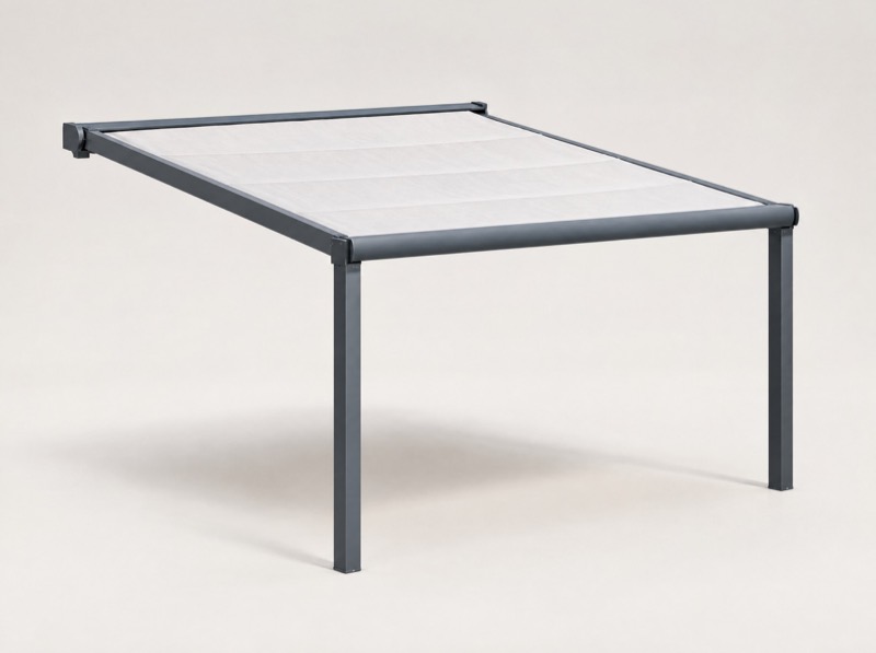 Productrender van het systeem: Pergola met doek Shell
