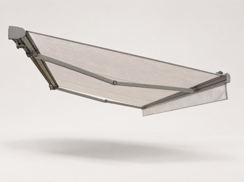 Productrender van het systeem: Knikarmscherm Willow